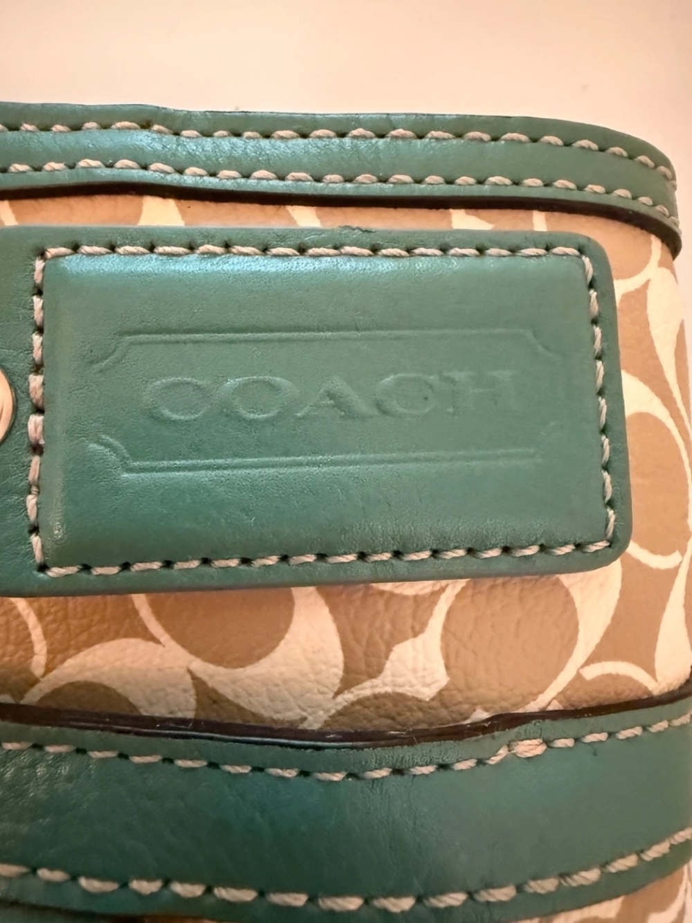 Coach Chelsea Heritage Signature Tote with Coach Dust Bag - Picture 4 of 7
